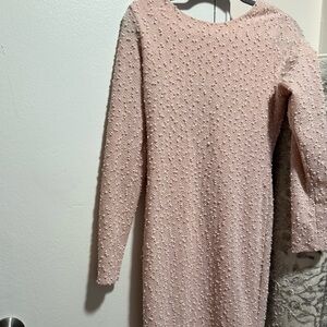 Jennifer Lopez body con Textured Dress